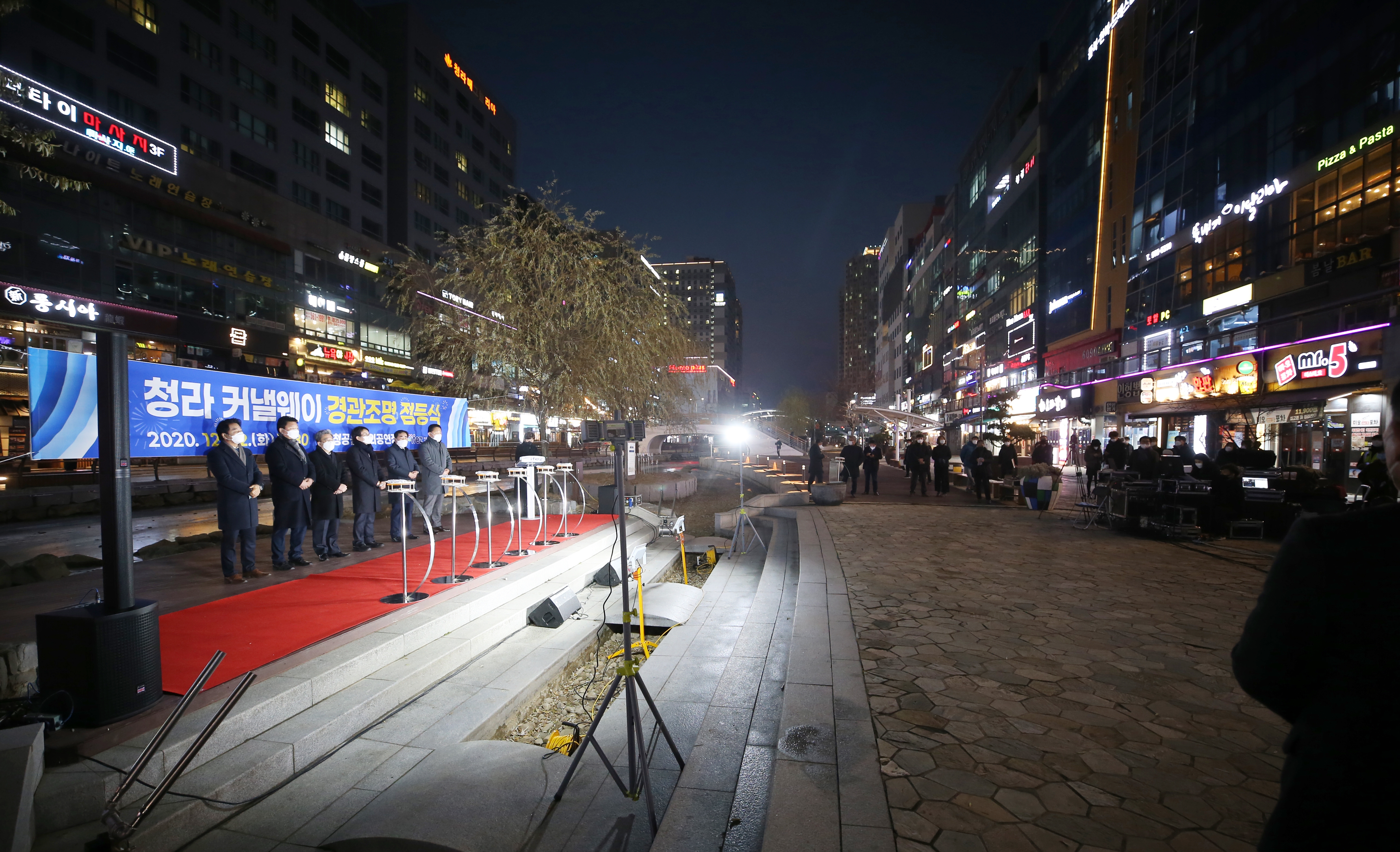 (201218)청라국제도시 커낼웨이 경관 조명 개선 사업 완료(02)