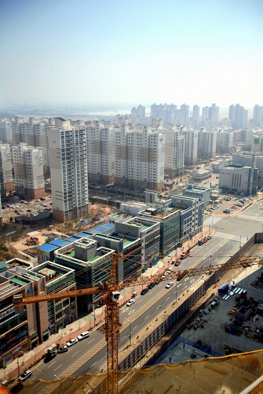 송도국제업무지구에서 바라본 송도