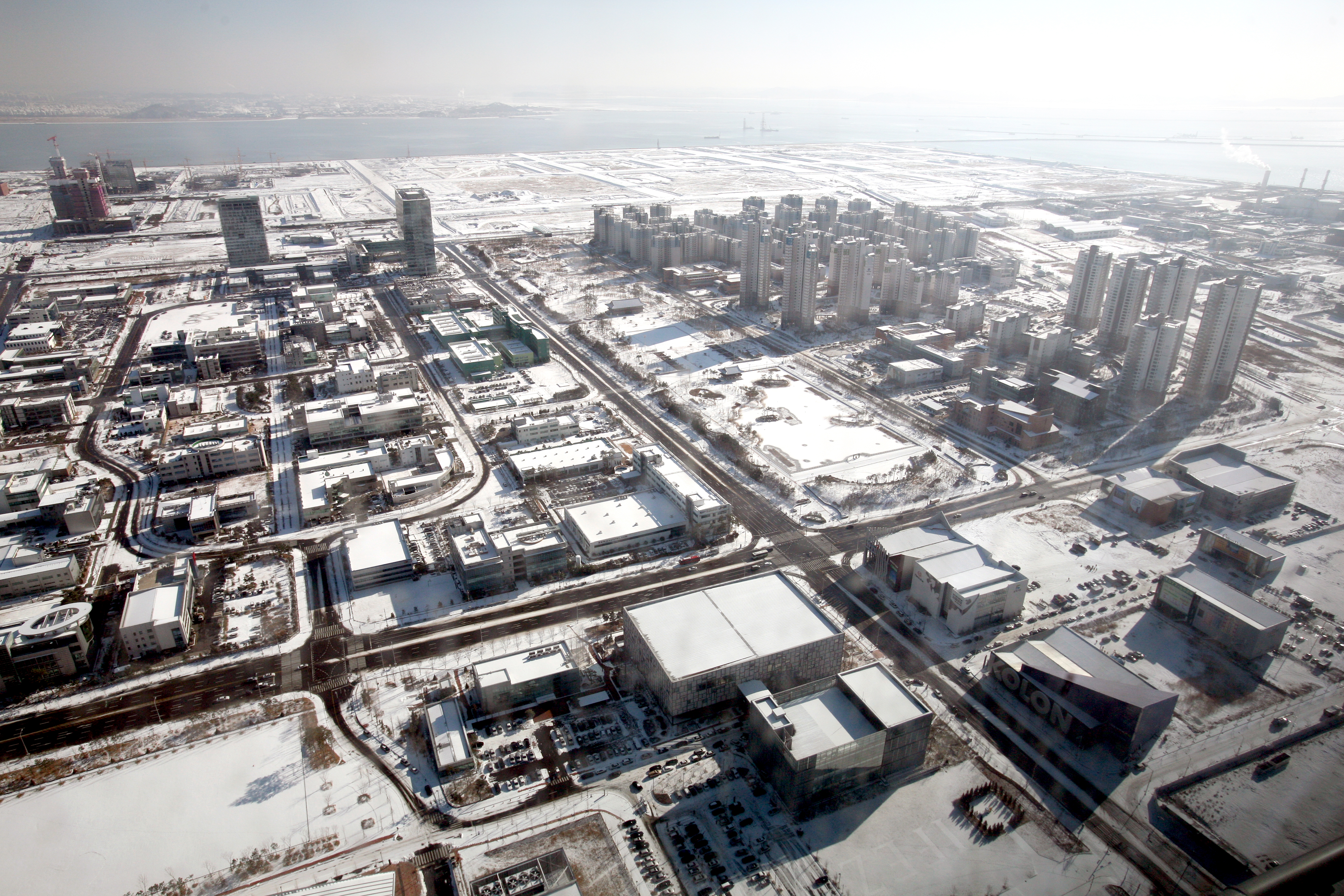 IFEZ - 송도국제도시 눈 온 풍경