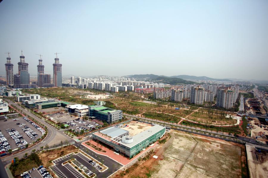 송도국제도시 해돋이공원 조성 비교사진(사진)