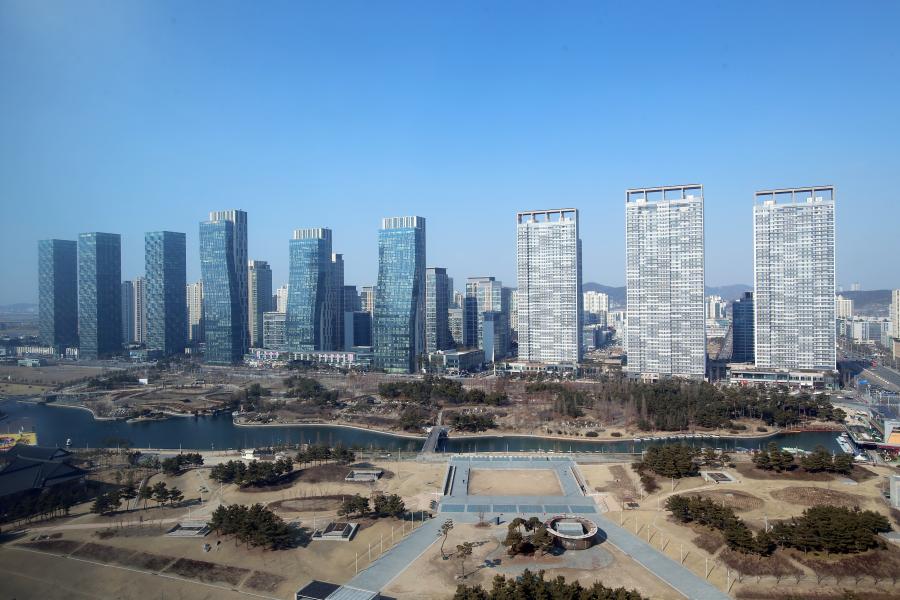 송도국제도시 센트럴파크 겨울 풍경(사진)